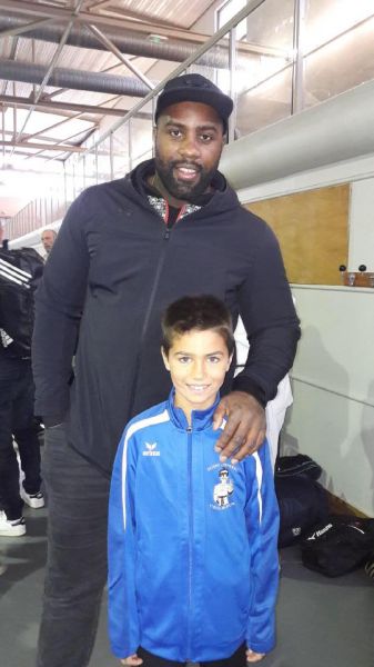 Lauric au côté de Teddy Riner 